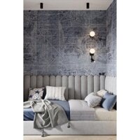 Bộ ốp đầu giường bọc Da kiểu tròn dễ thương cho nệm 1m6*cao 80