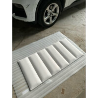 Bộ ốp đầu giường bọc da màu trắng cho nệm 1m6*60*3.3