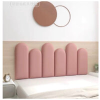 Bộ ốp đầu giường bọc da xinh xắn màu Hồng phấn 1m7 dày 3.5cm