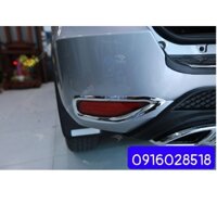 Bộ Ốp đèn sương mù, viền đèn gầm, ốp đèn lùi xe Fortuner 2017 2018 2019 2020 xi mạ Crom
