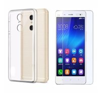 Bộ ốp lưng Silicon dành cho Xiaomi Redmi Note 4X + Kính cường lực 2.5D