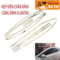 Bộ Ốp, Nẹp viền cong, chân kính Hyundai Elantra 2023-2018 (hàng cao cấp)