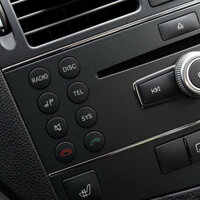Bộ ốp nút bấm đầu CD xe MERCEDES GLK 300 250 260 C 180 200 làm đẹp che vết xước bong tróc nội thất ô tô