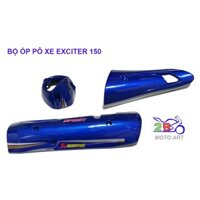 BỘ ỐP PÔ RỜI VÀ CHỤP PÔ EXCITER 150 - XANH GP