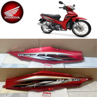 Bộ Ốp Sườn Trái/Phải Wave Blade 110 màu Đỏ Tươi Tem Xám Đen *R340C* K57 - Tổng Kho HONDA Chính Hãng