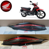 Bộ Ốp Sườn Trái/Phải Wave Blade 110 màu Đen Nhám Tem Đỏ *R340C* K57 - Tổng Kho HONDA Chính Hãng