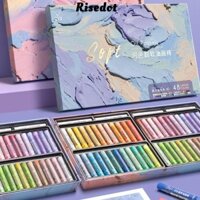 Bộ Pastel Dầu Mềm Nghệ Sĩ RISEDOT, Bút Chì Tranh 24 / 36 / 48 Màu Chuyên Nghiệp, Quà Tặng An Toàn Tranh Sơn Dầu Dính Nghệ Thuật Cung Cấp