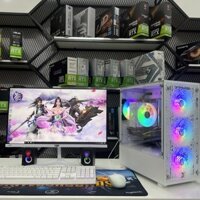 Bộ PC Cũ Core i3 9100F/ Ram 8g /GTX 1050Ti-4G / Màn 24inch Full Trắng