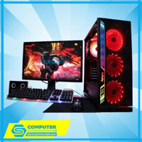 BỘ PC CŨ H110-i7 7700/6700-GT 710/730/1030-ROSI PC 450W-MÀN HÌNH 24INCH