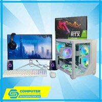 BỘ PC CŨ H310-i3 9100F-GTX 1050/1050TI-Rosi PC 450W-MÀN HÌNH 24INCH