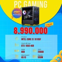 Bộ PC Easy 02 (I3 10105F+Ram 8G+VGA 1650+SSD 256G+PSU 550W) hiệu năng Gaming chiến FPS