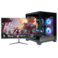 Bộ PC Gaming Core I3 13100F | Ram 16G| RTX 3050 hoặc GTX 1660 Super 6G| NVME 256G | Màn 24"