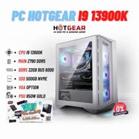 BỘ PC HOTGEAR MSI INTEL THẾ HỆ 13 / INTEL i9 13900K/ MAIN Z790 / DDR5 32GB / SSD 500GB M.2 NVME