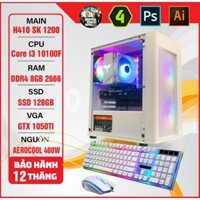 Bộ PC i3 10100F, 1050ti xuất sắc nhất tầm giá 10tr, Chiến pubg PC
