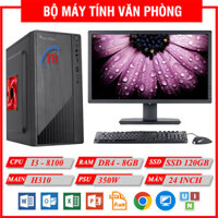 BỘ PC Văn Phòng TBM (i3 8100/H310/8GB RAM/120GB SSD/Màn 24 inch)