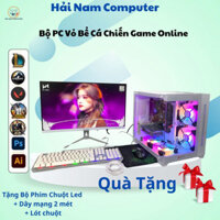 Bộ PC Vỏ Bể Cá Gaming Cao Cấp Core i5 i7 ram 16g card 1050 ti Chiến Mượt Game Online Fifa Csgo Đột Kích Aoe Gta 5