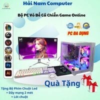 Bộ PC Vỏ Bể Cá Gaming Cao Cấp Core i5 i7 ram 16g card 1050 ti Chiến Mượt Game Online Fifa Csgo Đột Kích Aoe Gta 5