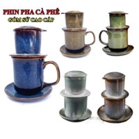 Bộ Pha Cà Phê Gốm Men Ngọc Trai