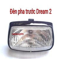 Bộ pha đèn Dream 2 lắp xe Dream Thái (Bộ gồm: vành đèn sắt, chóa, kiếng, đèn, chuôi đèn)