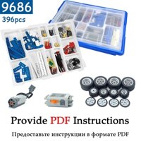 Bộ phận khối xây dựng DIY 9686 Bộ hỗ trợ hộp pin động cơ cho MOC 9686. Bộ tương thích Technic