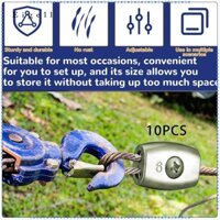 Bộ phận thay thế kẹp dây 10x Dễ dàng sử dụng Hợp kim kẽm 6mm Chuyên nghiệp