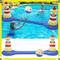 Bộ Phao Bóng Chuyền Hồ Bơi Cho Gia Đình Volleyball Water Game (Big Size) 300x70x95cm ⚜️TThome⚜️