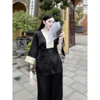 Bộ pháp phục lụa Vân phối gấm cao cấp PHÁP PHỤC Quỳnh Anh