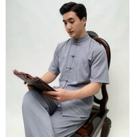 Bộ Pháp Phục Nam Truyền Thống Vải Đũi Cao Cấp