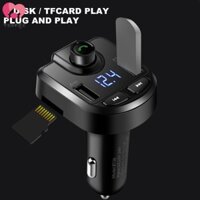 Bộ phát FM Bluetooth 12V-24V Bộ chuyển đổi đèn thuốc lá USB kép trên ô tô Máy nghe nhạc MP3 SHOPSKC4351