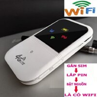 bộ phát mạng wiffi 4g A800 chia sẻ mạng bảo mật bộ phát wifi từ sim 3g 4g kết nối 15 máy cùng lúc truy cập nhanh