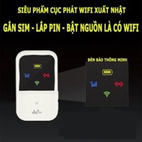 bộ phát mạng wiffi 4g A800 chia sẻ mạng bảo mật bộ phát wifi từ sim 3g 4g kết nối 15 máy cùng lúc truy cập nhanh