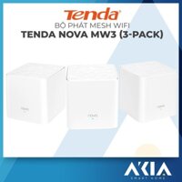 Bộ Phát Mesh Wifi Tenda Nova MW3 (3-Pack) - Bộ 3 Cục Phát Wifi Toàn Nhà, Một Tên Mạng Duy Nhất, Tốc Độ Cao 1200Mbps