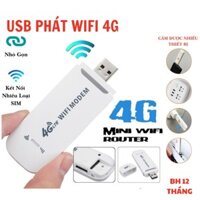 Bộ phát sóng wifi từ sim 4G HotSpot USB Modem ,USB phát Wifi 4G LTE từ Sim 4G, Dcom phát wifi tốc độ 150Mps bảo hành 12T