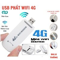 Bộ phát sóng wifi từ sim 4G HotSpot USB Modem ,USB phát Wifi 4G LTE từ Sim 4G, Dcom tốc độ 150Mps