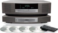 Bộ phát thanh CD Bose Wave Music System III và Bộ đổi nhiều đĩa CD Bose Wave, Bạc titan, Tương thích với Alexa và Bộ điều hợp Bluetooth (Đã cập nhật)