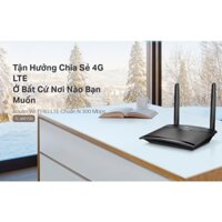 Bộ Phát Wi-Fi 4G LTE TP-Link TL-MR100 Chuẩn N 300Mbps Hỗ Trợ Đa Nhà Mạng