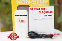 Bộ phát wifi 3G 4G ZTE MF65 kết nối nhiều thiết bị chạy bằng pin sóng cực khỏe - hàng nhập khẩu nguyên tem - phủ sóng rộng - mang theo bên người bất cứ tới nơi đâu - zte mf65 tốt - siêu rẻ - siêu bền - hàng bán chạy 2019 tặng kèm sim data