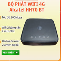 Bộ Phát Wifi 3G/4G Alcatel HH70 – Tốc độ 300Mbps – Kết nối 64 user cùng lúc – Hỗ trợ 2 băng tần 2,4Ghz và 5Ghz