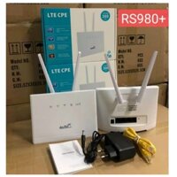 Bộ Phát Wifi 4G CPE RS980 Plus Tốc Độ 300Mbs  4 Cổng Mạng Lan kết Nối Cùng Lúc 32 User