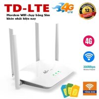 Bộ phát wifi 4G dùng Sim 4G/3G LTE - R102 - 4 ăngten khỏe nhất hiện nay