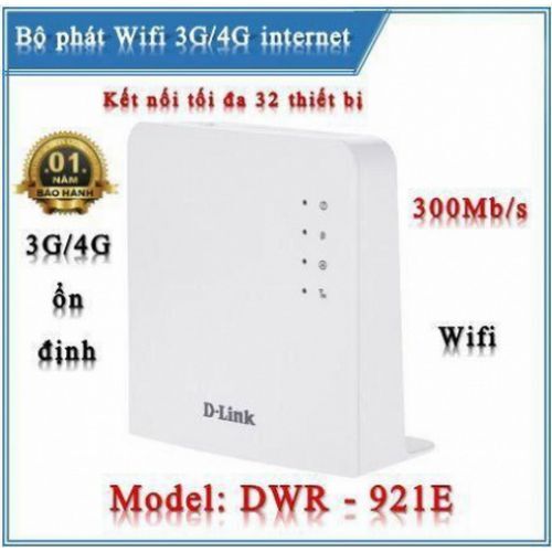 Bộ phát wifi 4G LTE không dây DLink DWR-921E