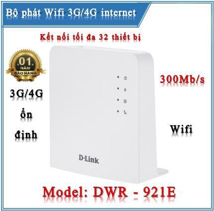 Bộ phát wifi 4G LTE không dây DLink DWR-921E