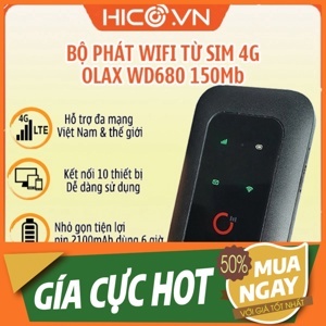 Bộ Phát Wifi 4G OLAX WD680