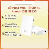 Bộ Phát WiFi 4G Xiaomi ZMI MF855 7800mAh Kiêm Sạc Dự Phòng – Download 150Mbps – Kết Nối 8 Thiết Bị Kết Nối