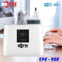 BỘ PHÁT WIFI 4G ZTE CPE - V08 ( 32 user ) ANTEN CHÌM - HIỆU FB LINK