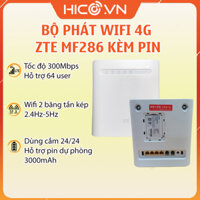 Bộ Phát Wifi 4G ZTE MF286 LTE CAT 6, Thiết Bị Phát Wifi 4GTốc Độ 300Mb, 2 Băng Tần 5Ghz và 2,4Ghz, Hỗ Trợ Cổng LAN, TEL