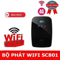 Bộ Phát Wifi Bằng Sim 3G/4G Di Động Cầm Tay SC801 Cho Điện Thoại , Tivi , Laptop