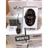 Bộ phát wifi du lịch quốc tế- Bộ phát wifi 4G LTE ZTE WD670 cực thông minh và hiện đại