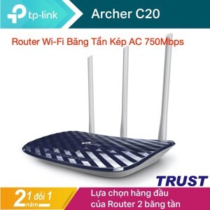 Bộ phát wifi không dây TP-LINK Archer C20 AC750