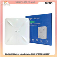 Bộ phát Wifi ốp trần hoặc gắn tường RUIJIE REYEE RG-RAP2200F AC1300Mbps Tốc độ lên đến 1.267Gbps -Chính Hãng Bh 2 Năm